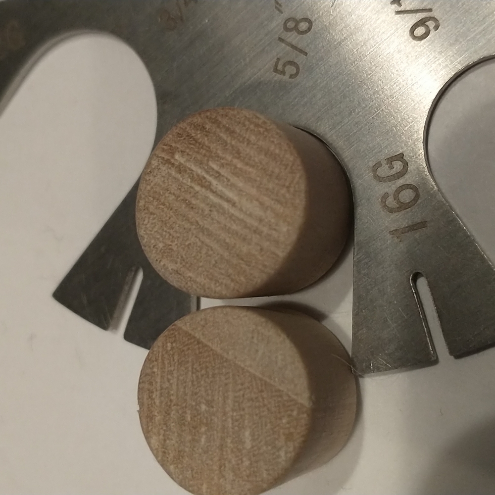 5/8 inch wood Ear plugs